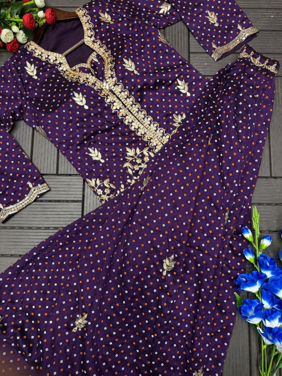 Anahita Vichitra Silk Thread & Sequins Embroidered Lehenga Choli with Jacket