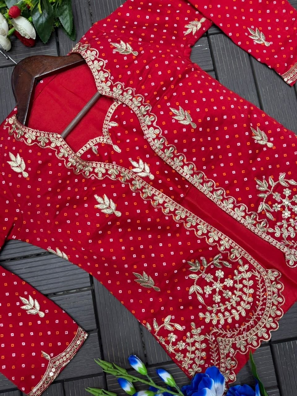 Anahita Vichitra Silk Thread & Sequins Embroidered Lehenga Choli with Jacket