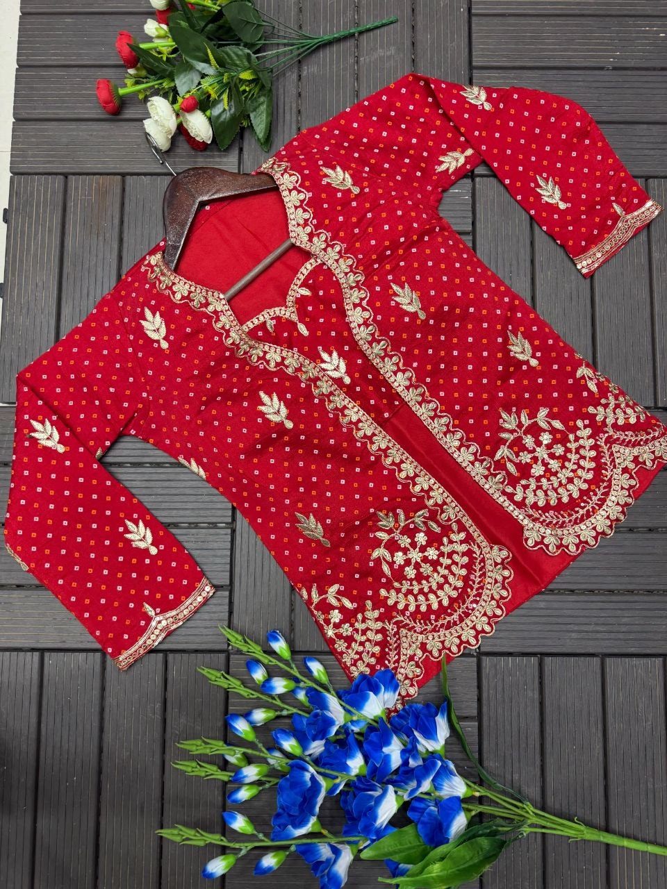 Anahita Vichitra Silk Thread & Sequins Embroidered Lehenga Choli with Jacket