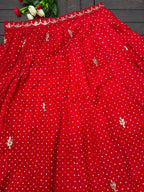 Anahita Vichitra Silk Thread & Sequins Embroidered Lehenga Choli with Jacket