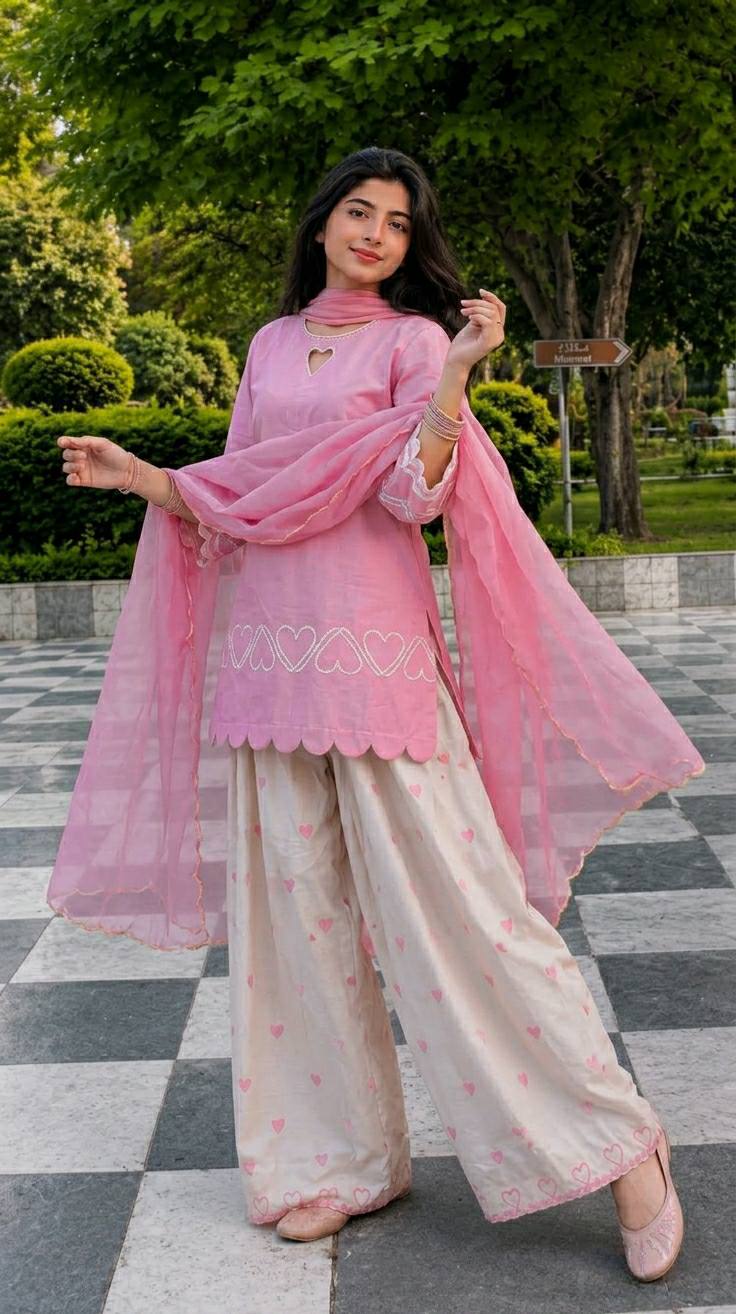 Zareesha Designer Heavy Roman Silk Multi Embroidery Work Top with Heavy Farshi Salwar