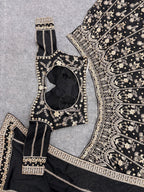 Viana Premium Chinon Silk Lehenga Choli Set with Sequins, Zari & Dori Work