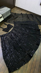 Designer Georgette Ready to Wear Lehenga Choli Set with Sequins Work