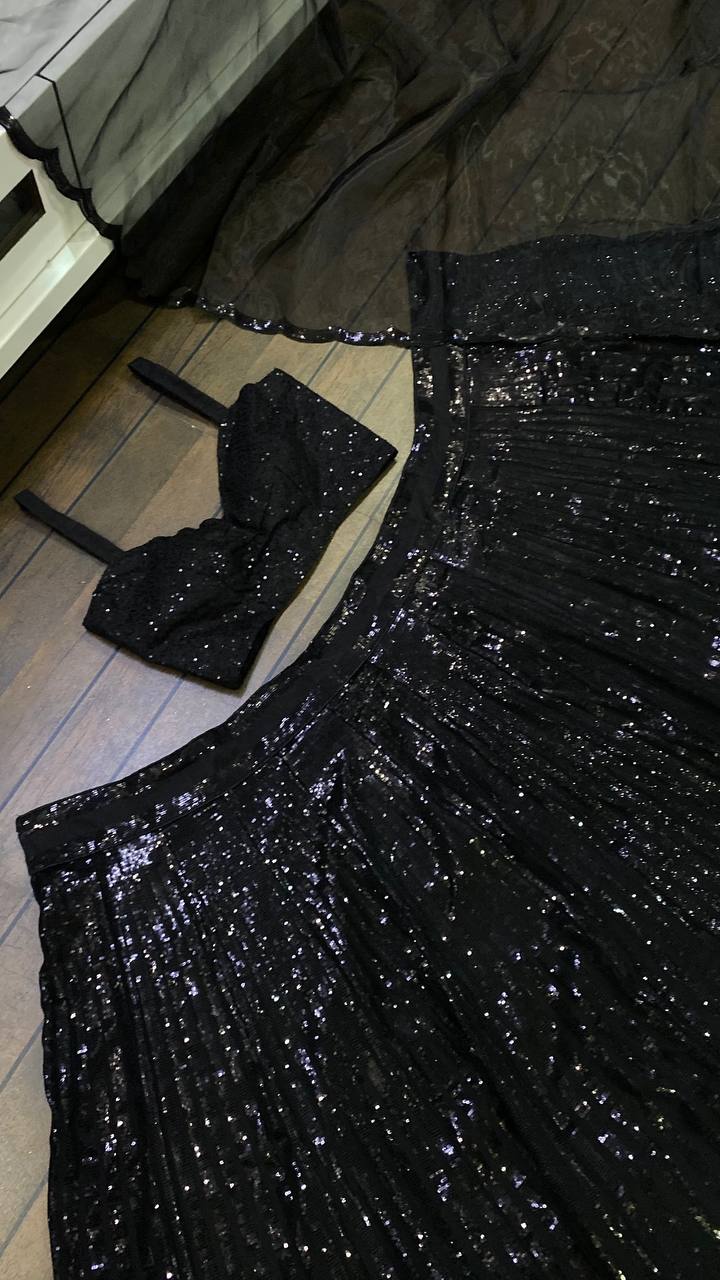 Designer Georgette Ready to Wear Lehenga Choli Set with Sequins Work