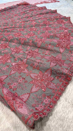 Luxury Thai Silk Sequins & Thread Work Lehenga Choli Set for Wedding
