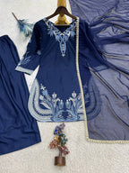 Zariya Biscuit Slub Pakistani Style Farshi Salwar Set