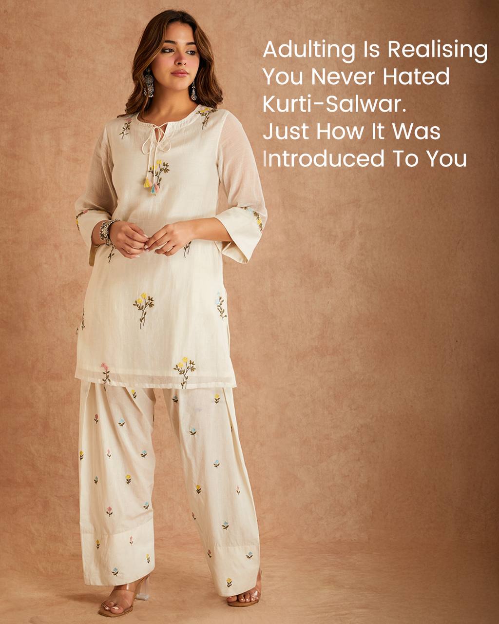 Ira Cotton Silk Embroidered Farshi Salwar Suit with Digital Print Dupatta