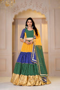 Vaishnavi Pure Georgette Bandhani Print Lehenga Choli with Dupatta