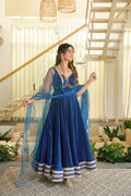 Shanaya Silk Heavy Lace Gown with Cotton Pant & Net Dupatta