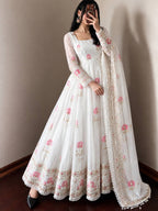 Aarzoo Fendy Silk Sequin Embroidered Bridesmaids Gown Set
