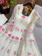 Aarzoo Fendy Silk Sequin Embroidered Bridesmaids Gown Set