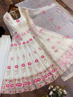 Aarzoo Fendy Silk Sequin Embroidered Bridesmaids Gown Set