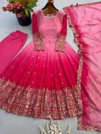 Meher Georgette Sequence Embroidered Anarkali Gown Set