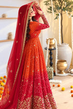 Zarmina Bhandej Georgette Embroidered Sequins Gown Set