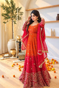 Zarmina Bhandej Georgette Embroidered Sequins Gown Set