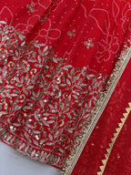 Zarmina Bhandej Georgette Embroidered Sequins Gown Set