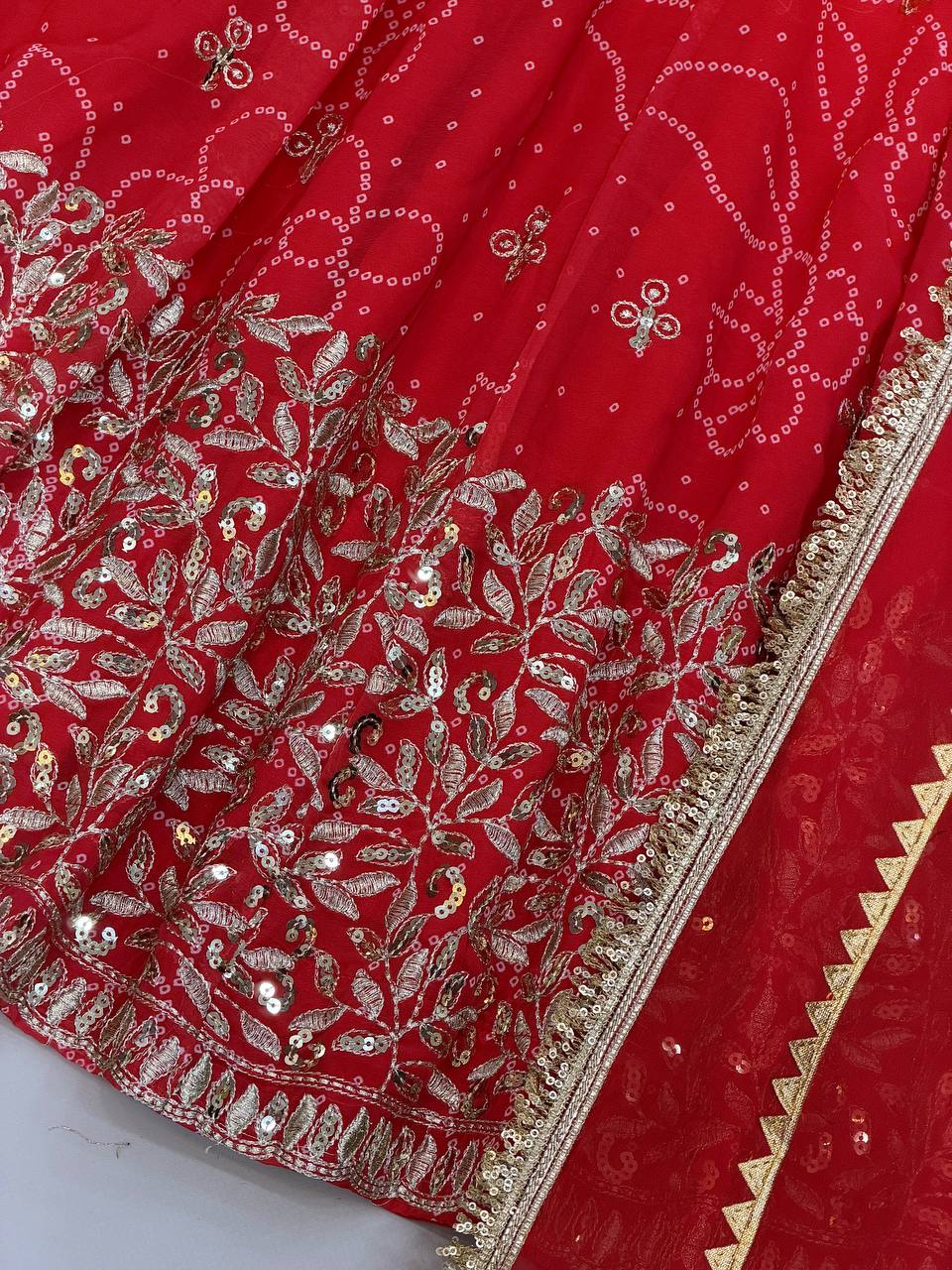 Zarmina Bhandej Georgette Embroidered Sequins Gown Set