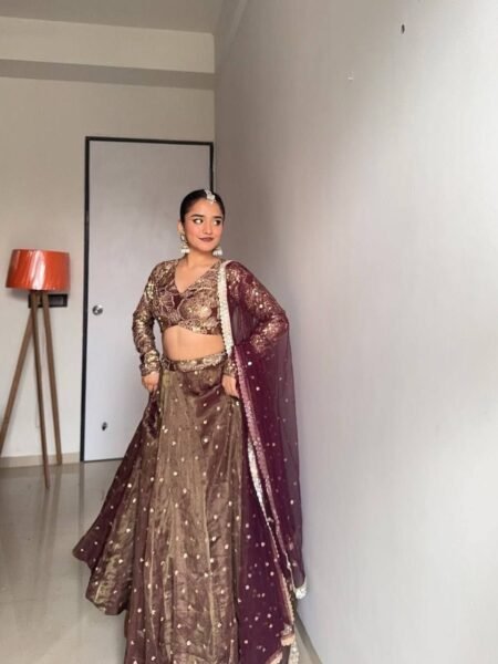 Premium Georgette Embroidered Lehenga Choli with Soft Net Dupatta