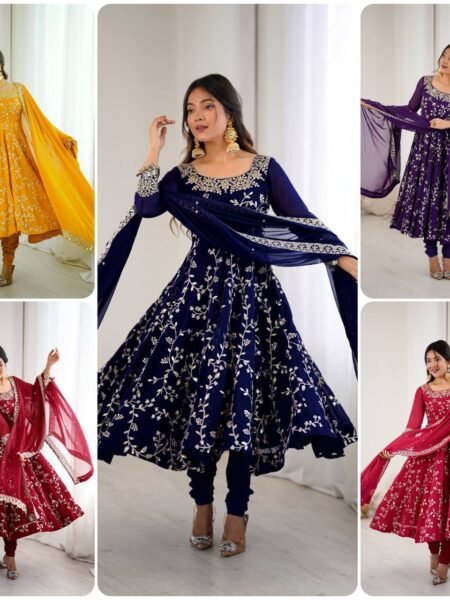 Chandni Raaz Anarkalis with 4.5 Meter Flair and Chudidar