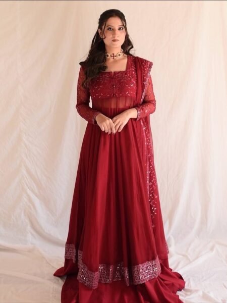 Alekha Blooming Sequin & Zari Embroidered Top with Sharara & Dupatta