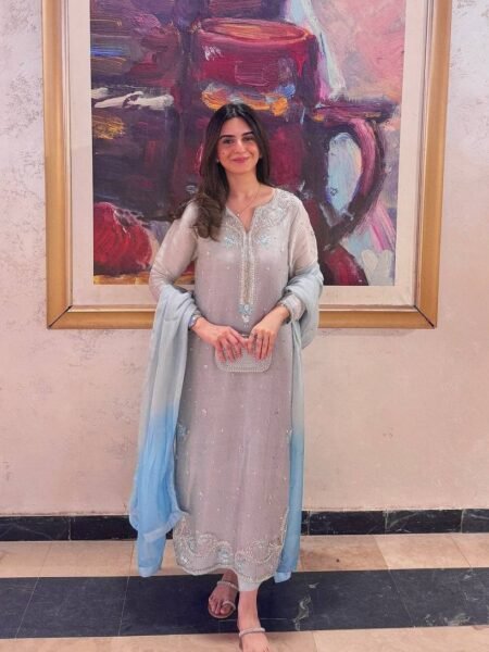 Aarmin Silk Embroidered Kurti Set with Bottom & Printed Tabby Dupatta