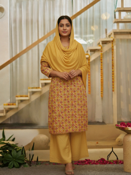 Premium Printed Cotton Kurta Palazzo Set