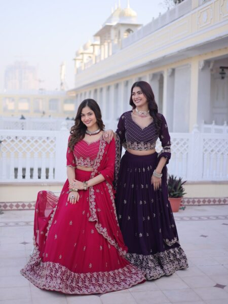 Elegant Party Wear Fox Blooming Lehenga Set with Heavy Sequins Work Dupatta